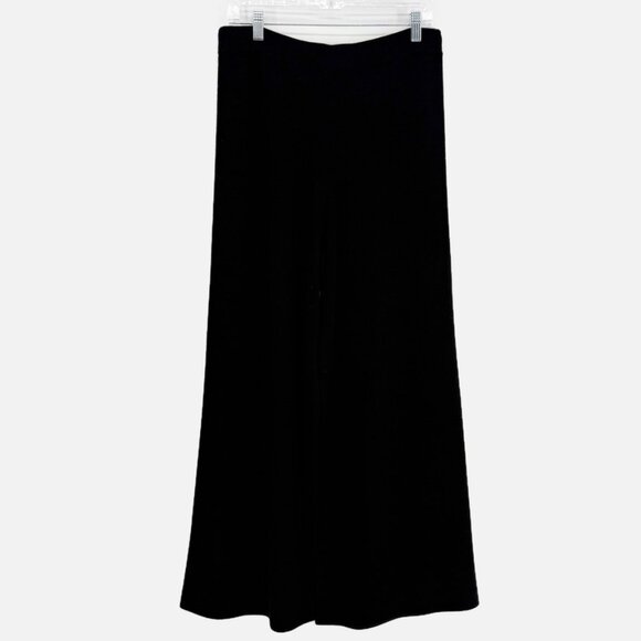 Co | Black Knit Drawstring Wide Leg High Waisted Pant L - Picture 5 of 10